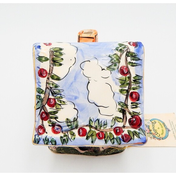 Blue Sky Clayworks BLUE SKIES Tea Light House Heather Goldminc Small 2001 - Picture 7 of 11